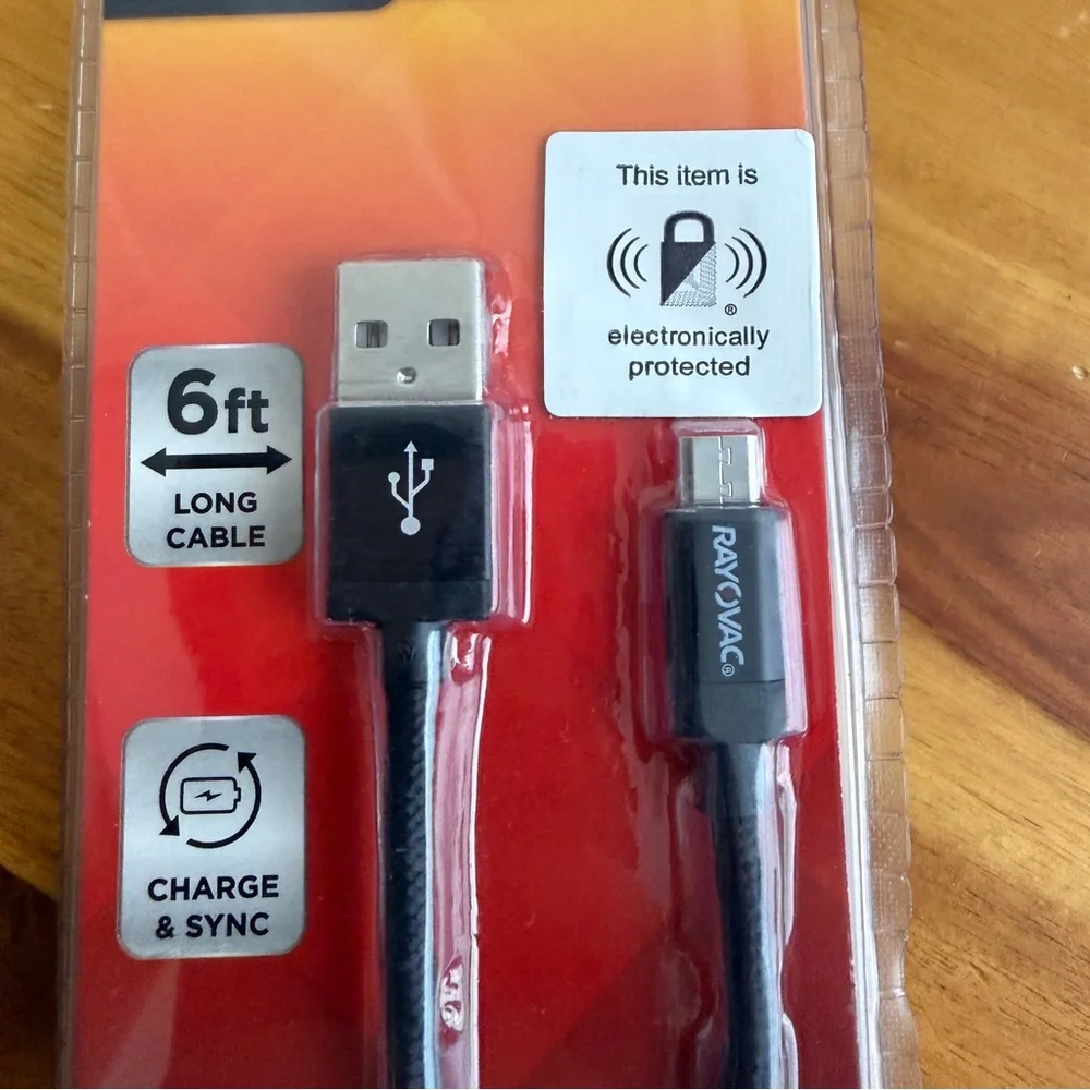 Rayovac fusion micro USB charger 6 feet